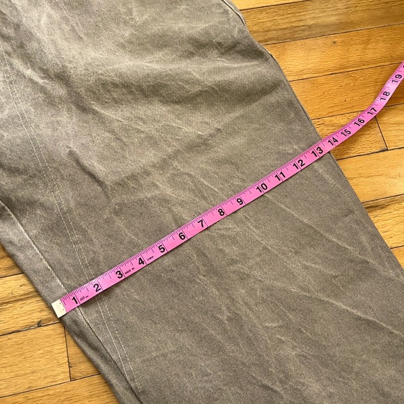 VTG Girbaud Brand X Denim Jeans 42x25 Khaki Tan Y2K Hip-Hop Skater Loose Baggy - Picture 14 of 15